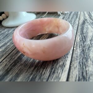 Elegant Pink Marble Bangle